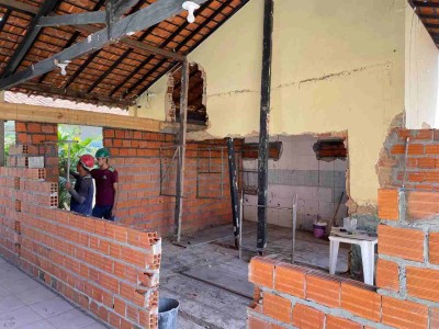 Escolas que passarão para regime integral recebem reforma e ampliação