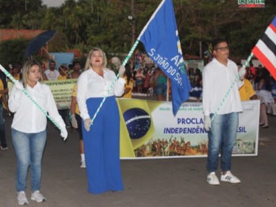 Comemoração aos 200 anos da Independência do Brasil tem desfile em São João do Sóter