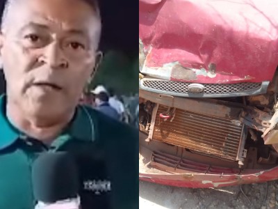  Repórter Gilmar Goes, se envolve em acidente de trânsito, em Aldeias Altas 
