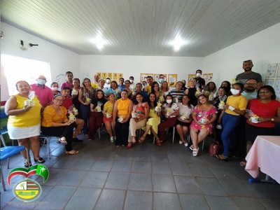 Servidores da Secretaria de Educação participam da roda de conversa sobre o suicídio em São João do Sóter 