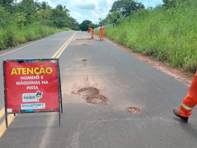 Governo executa operação Tapa Buracos na MA-127