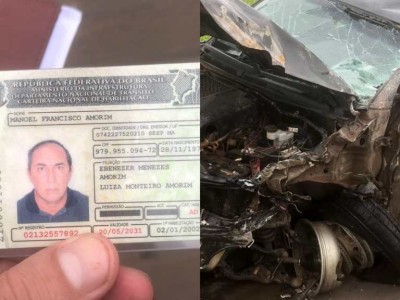 Homem morre em colisão frontal entre carro e caminhão no Povoado Baú, em Caxias