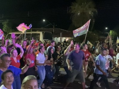 Josa Silva mostra força com carreata e comício em apoio às candidaturas de Brandão, Catulé Jr e Cléber Verde, em São João do Sóter