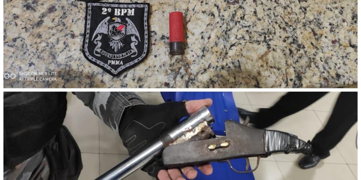 Polícia Militar apreende arma de fogo e recupera motocicleta com restrição de roubo e furto na cidade de Caxias