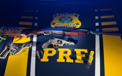 Ação na BR-316: PRF Intercepta Dupla de Moto e Apreende Armas Escondidas em Caxias (MA)
