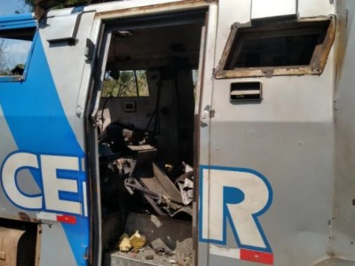 Criminosos explodem carro-forte na BR-316 próximo ao município de Codó