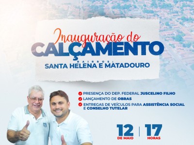 Prefeito Ferdinando Coutinho recebe deputado Juscelino Filho para inauguração de obras em Matões