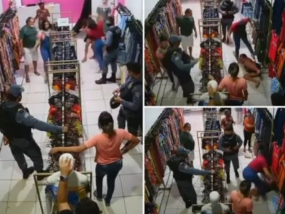 PMs que permitiram agressão a suposta ladra de roupas serão investigados no Maranhão