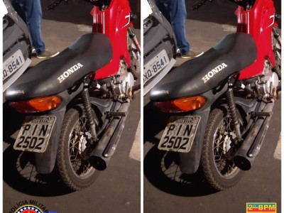 Polícia Militar recupera motocicleta com restrição de roubo e furto na cidade de Caxias 