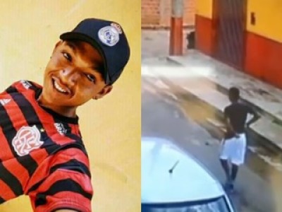 Câmeras de segurança mostram momento em que jovem é assassinado no bairro bela vista em Caxias