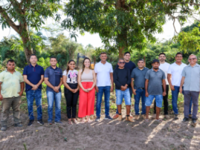 Prefeito Nonatinho dá início à construção de ginásio poliesportivo no povoado Mandacaru