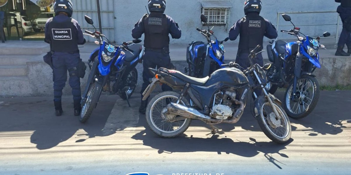 Guarda Municipal recupera motocicleta com restrição de roubo e entrega à Polícia Civil