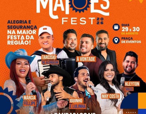 MATÕES FEST 2026 promete movimentar a cidade com dois dias de grandes shows e celebração