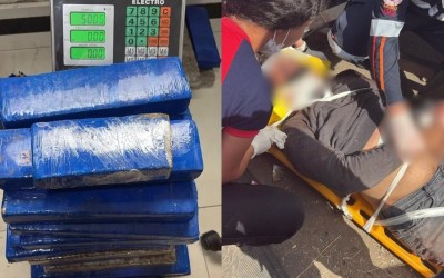 Polícia apreende mais de 130 kg de maconha após perseguição e capotamento em Bacabeira