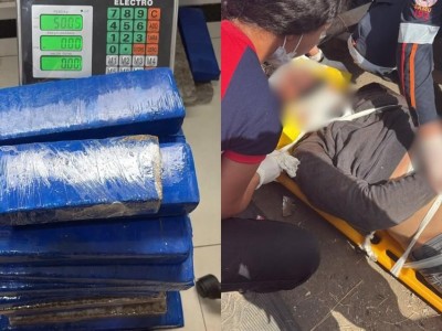 Polícia apreende mais de 130 kg de maconha após perseguição e capotamento em Bacabeira