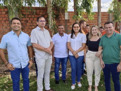 Prefeito de Gonçalves Dias, Toinho Patioba recepciona governador Carlos Brandão durante visita em Dom Pedro 