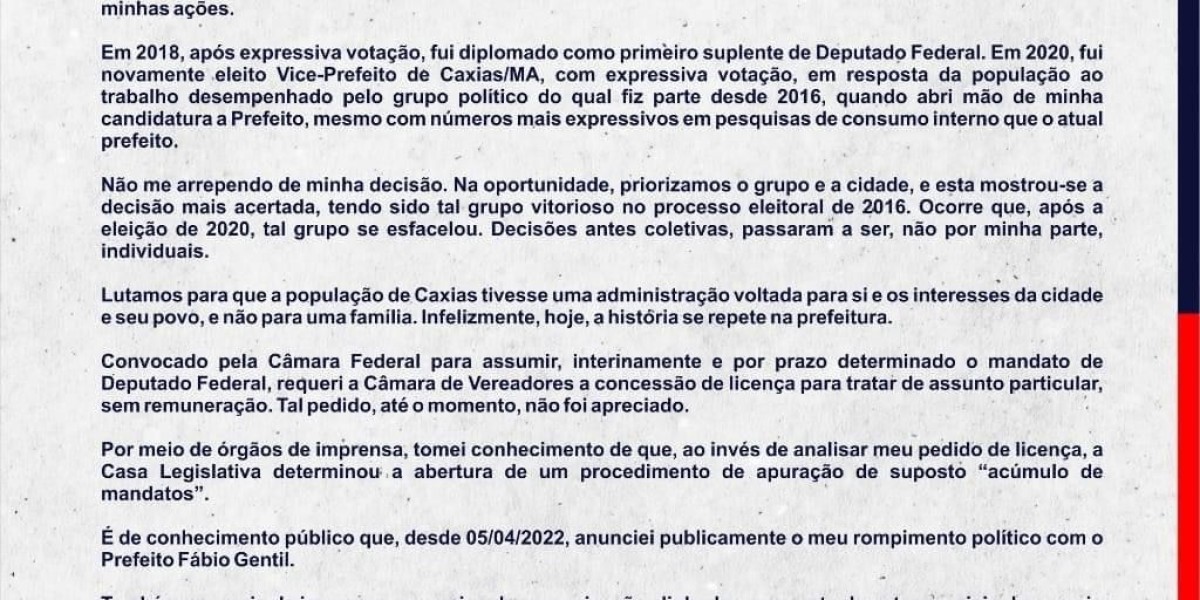 Vice-prefeito Paulo Marinho Júnior renúncia ao cargo