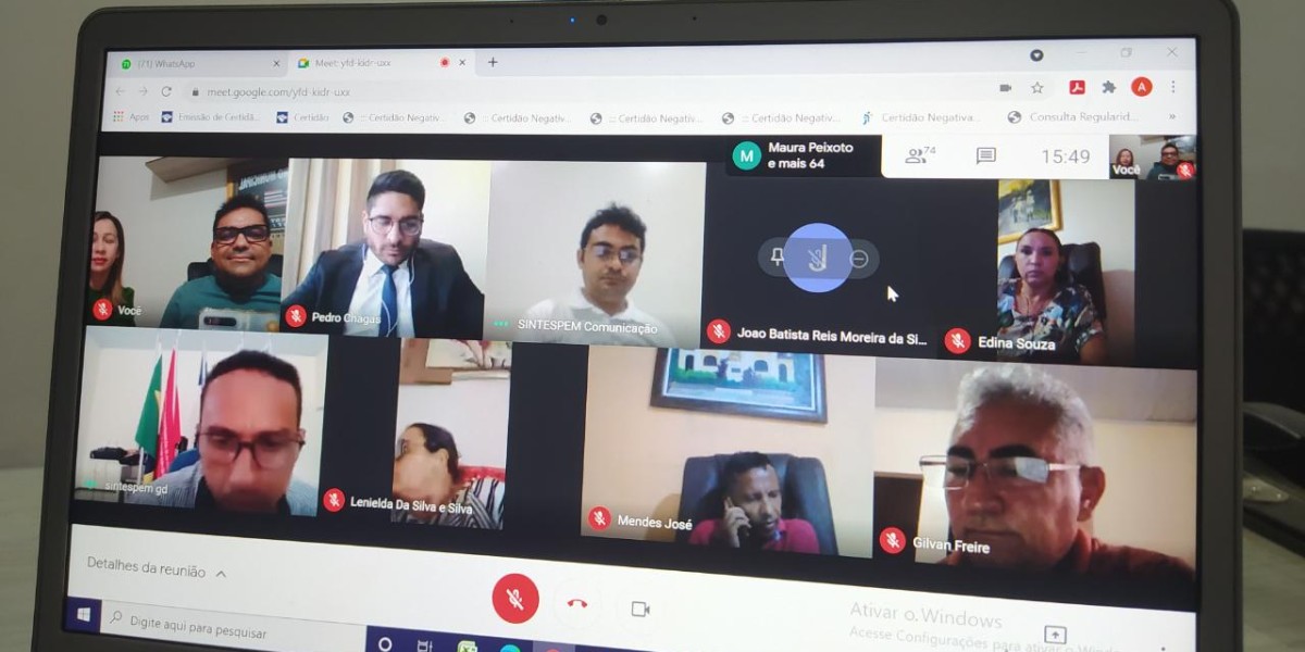 Prefeito Toinho Patioba participou de uma reunião virtual com a diretoria do SINTESPEM