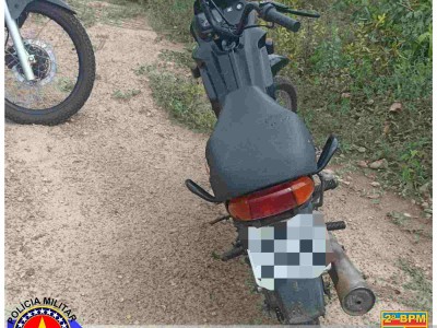 Polícia Militar recupera motocicleta roubada durante operação saturação em Caxias (MA)
