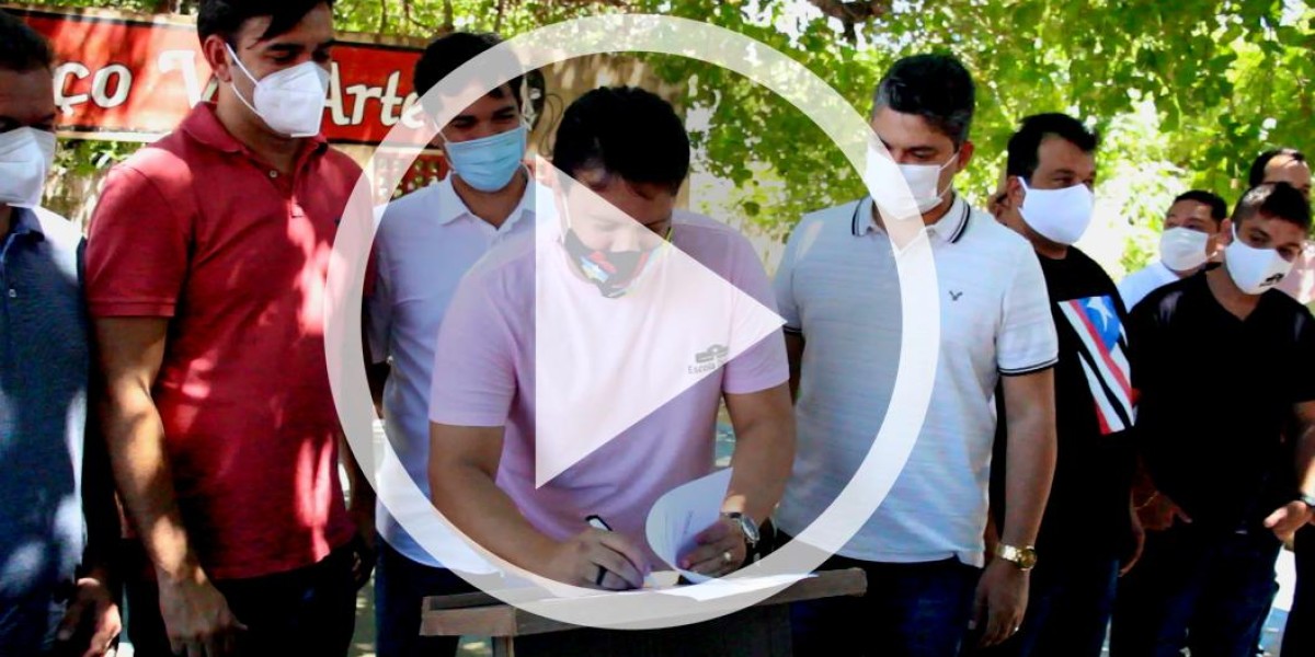 Felipe Camarão e autoridades assinam ordem de serviço para construção de obras em Matões 