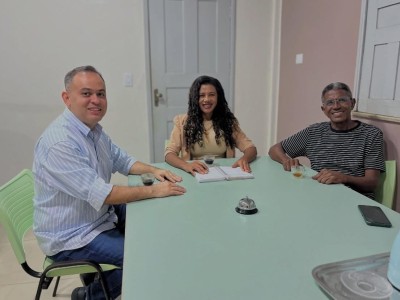 Prefeita Lacerda se reúne com Catulé Júnior e Comandante Geral da Polícia para fortalecer parcerias  em São João do Sóter