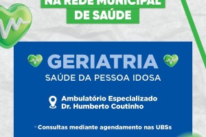 Pela primeira vez, gestão de Gentil Neto implanta atendimento em Geriatria na rede municipal de saúde de Caxias