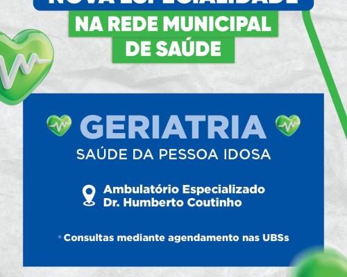 Pela primeira vez, gestão de Gentil Neto implanta atendimento em Geriatria na rede municipal de saúde de Caxias