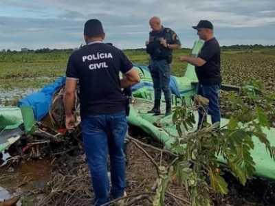 Piloto morre após queda de avião agrícola na zona rural de Arari, no MA