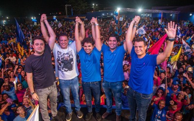 Multidão aclama Bruno Silva em lançamento de pré-candidatura a reeleição em Coelho Neto