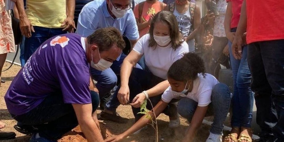 Gabriel Tenório participa de evento representando o Governo do Estado em comemoração ao Dia da Árvore em Timon e Buriti Bravo