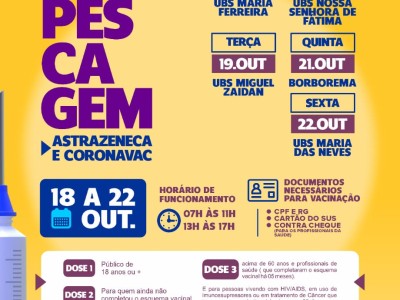 Prefeitura de Codó abre repescagem contínua para pessoas que perderam o prazo da vacinação contra Covid-19
