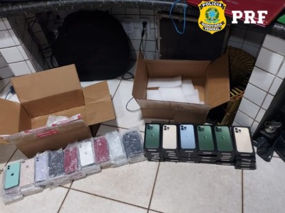 Mais de 180 celulares transportados sem documentação fiscal são apreendidos em Imperatriz