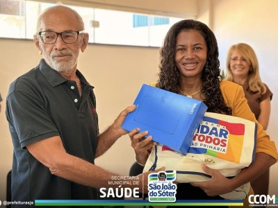 São João do Sóter fortalece Atenção Primária com entrega de kits para agentes de saúde
