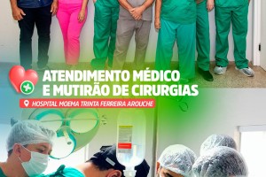 Mutirão de cirurgias e atendimentos reforça saúde pública em Senador Alexandre Costa