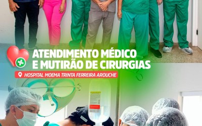 Mutirão de cirurgias e atendimentos reforça saúde pública em Senador Alexandre Costa