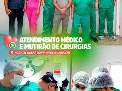 Mutirão de cirurgias e atendimentos reforça saúde pública em Senador Alexandre Costa