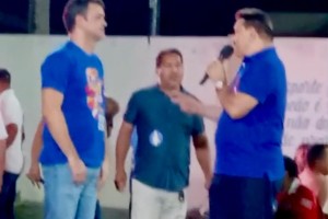 Rejeição de Rubens Júnior é demonstrada pelo público em evento em Matões