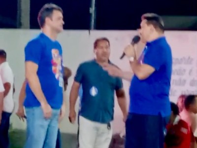 Rejeição de Rubens Júnior é demonstrada pelo público em evento em Matões