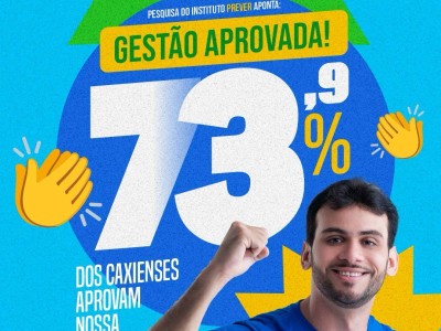 Governo Gentil Neto atinge 73,9% de aprovação, segundo Instituto Prever