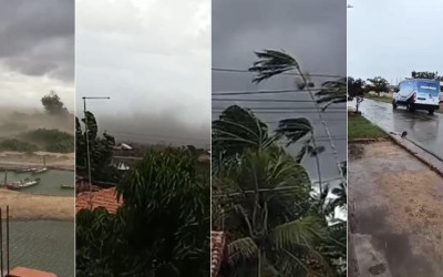 Vendaval causa morte de pedreiro e danos em casas em São Bento