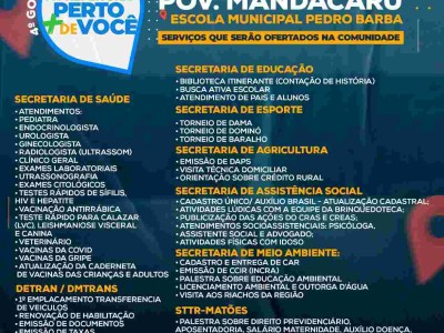  Prefeitura realizará a 4ª edição do Governo Itinerante em Matões 
