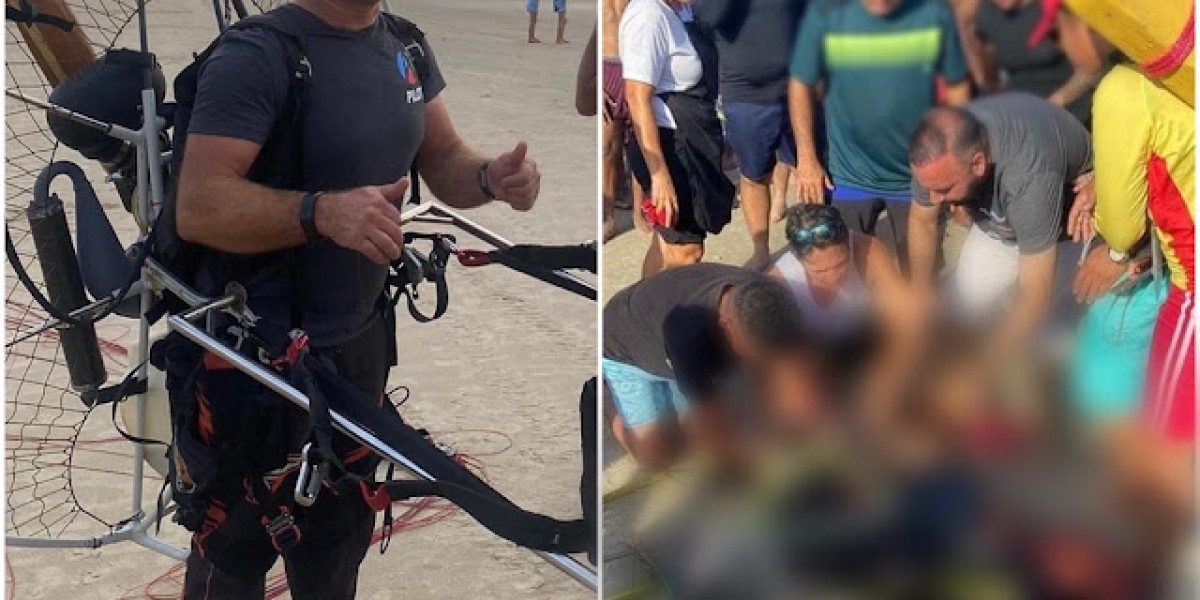 Empresário morre após acidente de paramotor na praia do Calhau, em São Luís