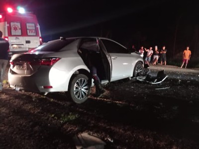 Grave acidente deixa uma pessoa morta na BR-135 em Santa Rita