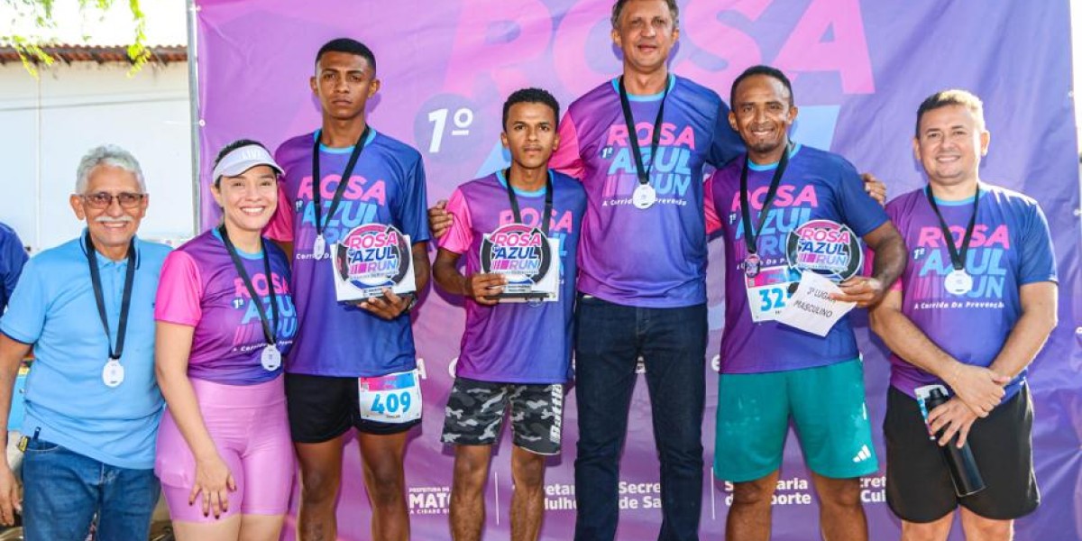 Prefeito Nonatinho prestigia 1ª edição do Rosa Azul Run e destaca importância do esporte para a saúde em Matões