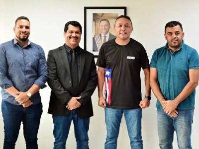 Presidente da UNIVIMAR, Mário Cardoso e outros membros da entidade, estiveram em São Luís reunidos com o secretário de esporte do estado