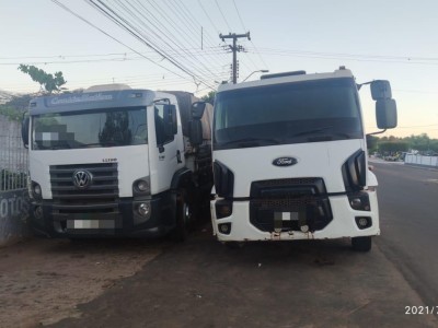 Operação Integrada entre as Polícias Militar, Civil e Rodoviária Federal resulta na apreensão de dois caminhões com carga roubada em Coelho Neto