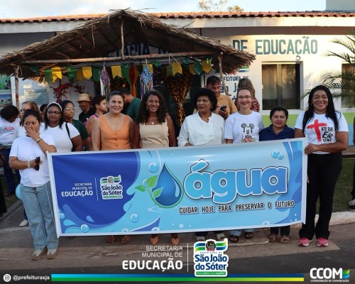 Prefeitura de São João do Sóter encerra campanha de conscientização sobre preservação da água com passeata educativa