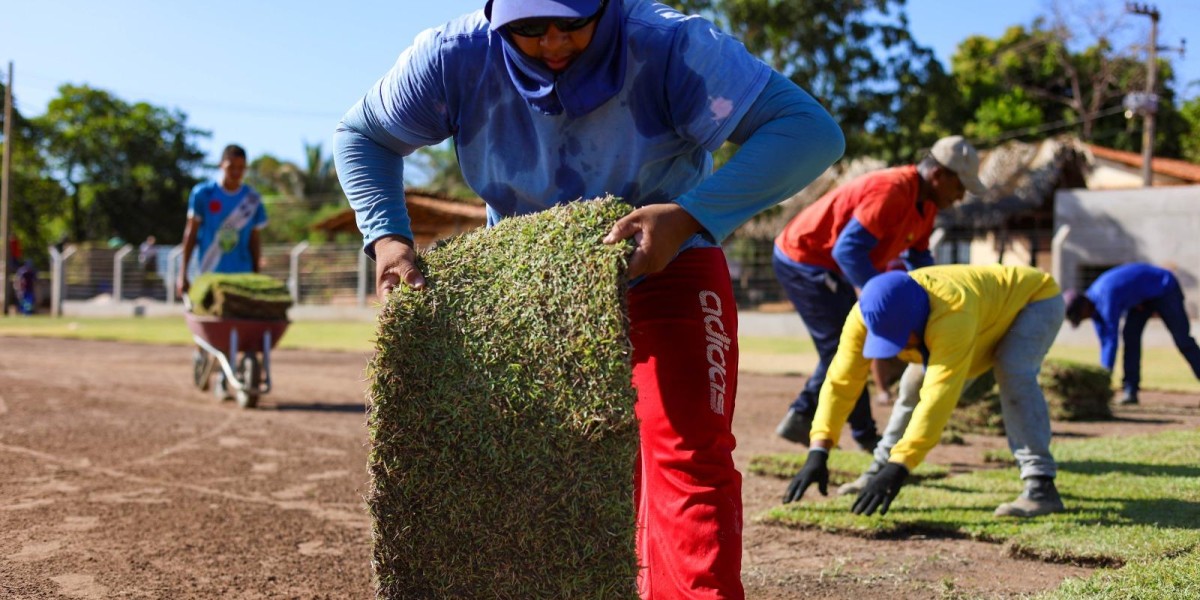 Construção do Estádio Municipal do povoado Santa Luzia segue em ritmo acelerado