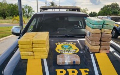 PRF prende casal e apreende 29 kg de pasta base de cocaína em Santa Inês