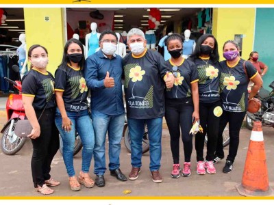 Prefeito de Codó Dr. Zé Francisco e primeira dama Irene participam de blitz educativa em alusão ao dia 18 de maio